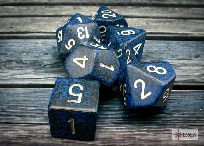 Speckled Stealth Polyhedral 7-Dice Set 25346 - dice emporium
