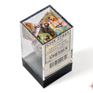 Chessex Festive Vibrant Brown 7 Dice Set In Packaging