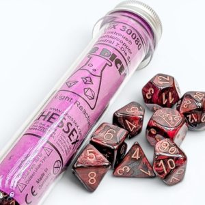 Chessex Lab Lustrous Gothic Copper 7-die set