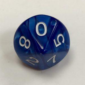 Navy D10 Pearl Dice Koplow - DiceEmporium.com