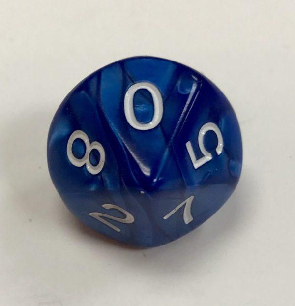 Navy D10 Pearl Dice Koplow - DiceEmporium.com