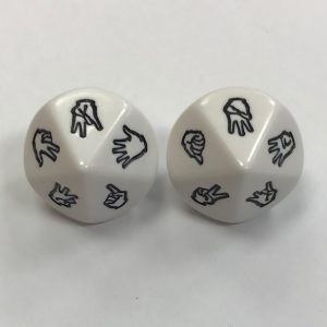 d10 10 Sided Sign Language Dice - DiceEmporium.com