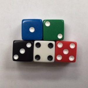 12mm Promotional Square Corner Opaque Dice Set - DiceEmporium.com