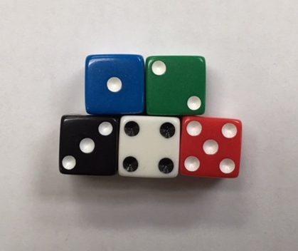 12mm Promotional Square Corner Opaque Dice Set - DiceEmporium.com