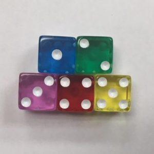 12mm Square Corner Transparent Set - DiceEmporium.com