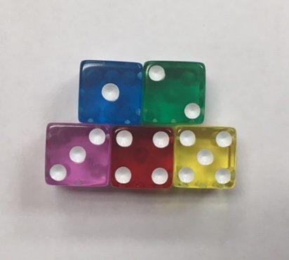 12mm Square Corner Transparent Set - DiceEmporium.com