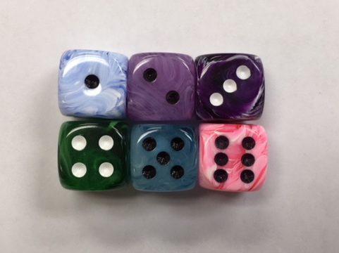 12mm Deluxe Round Corner Swirl Dice - DiceEmporium.com