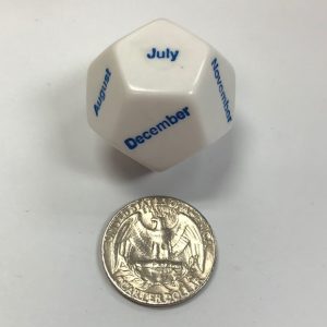 12 Sided Months of Year Dice - DiceEmporium.com