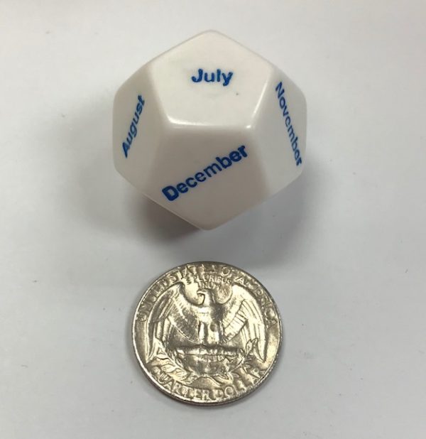 12 Sided Months of Year Dice - DiceEmporium.com