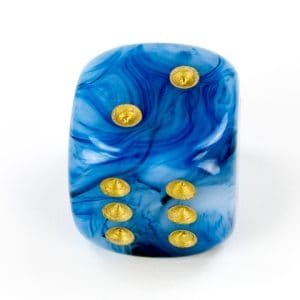 20mm Phantom Teal Gold - DiceEmporium.com