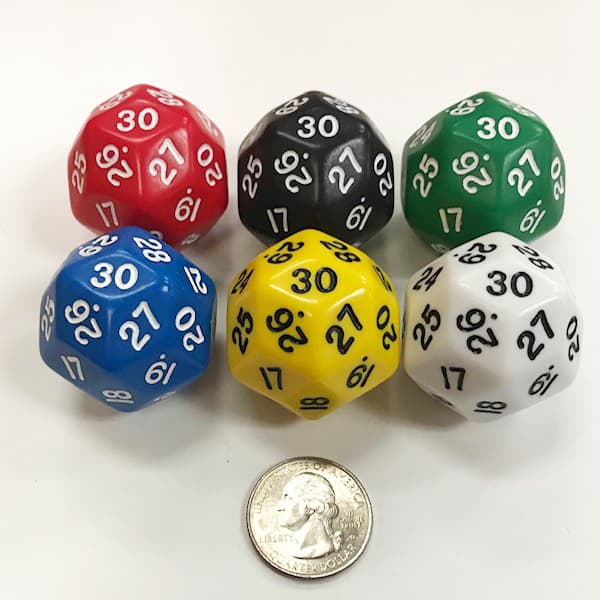 30 Sided Dice - DiceEmporium.com