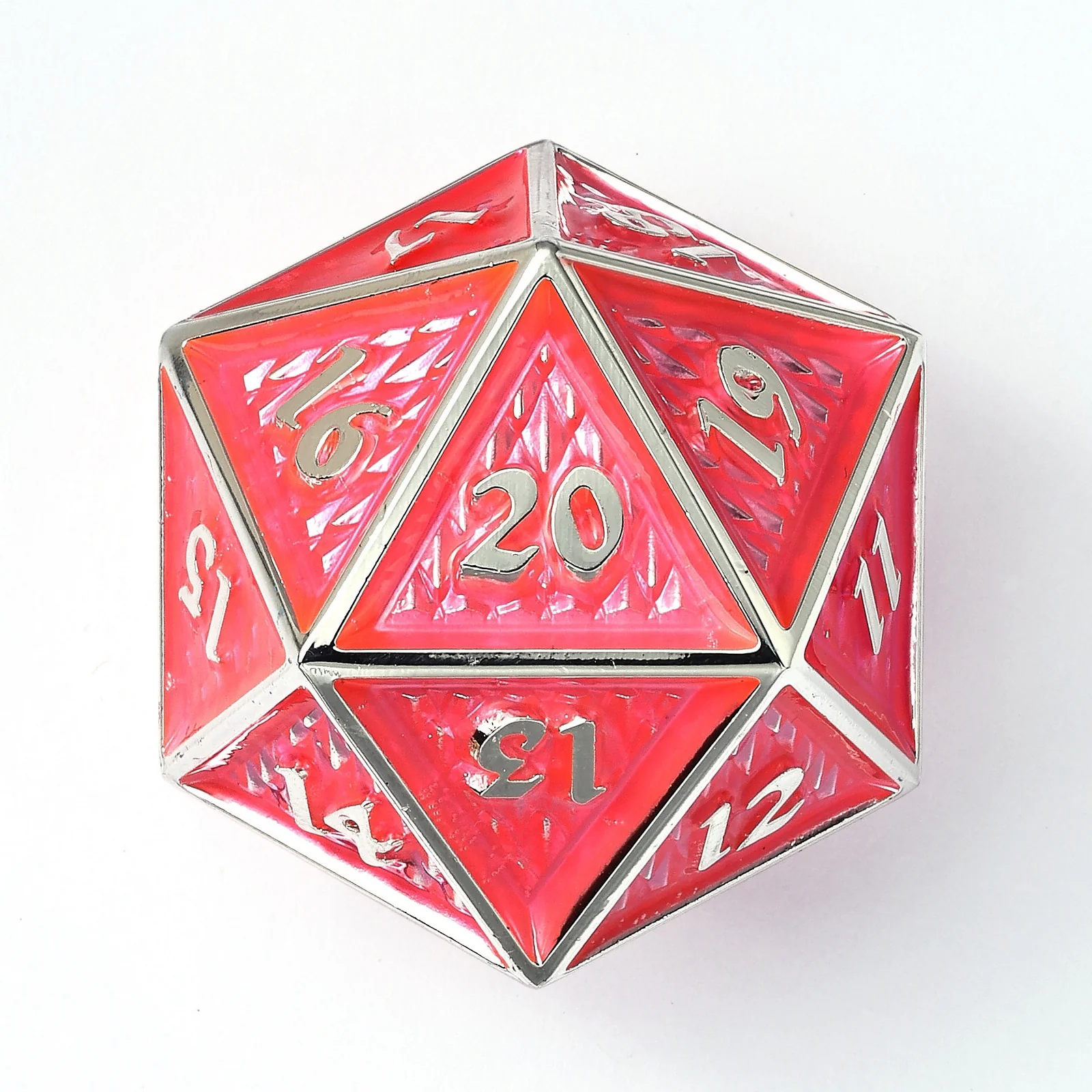 45mm Behemoth D20 Flourescent Pink - Dice Emporium