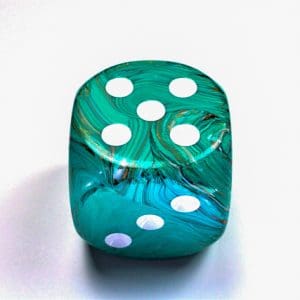 50mm Marble Oxi Copper - DiceEmporium.com