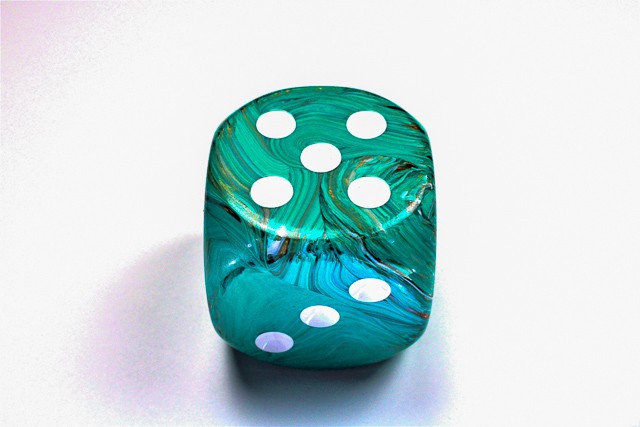 50mm Marble Oxi Copper - DiceEmporium.com