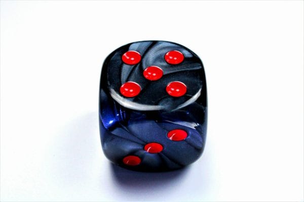 50mm Velvet Black/red - DiceEmporium.com