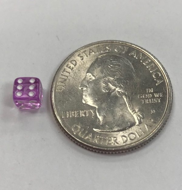 d6 5mm Translucent Purple Dice - DiceEmporium.com