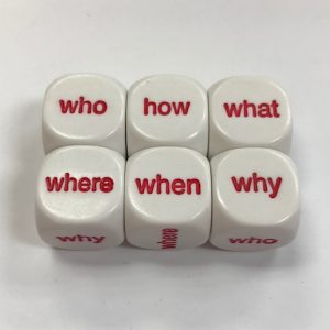 6 Sided Interrogative Dice - DiceEmporium.com