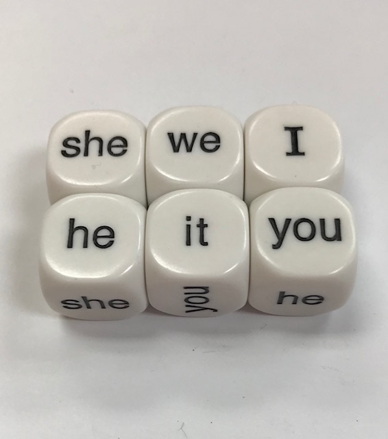 6 Sided ProNouns Dice - DiceEmporium.com