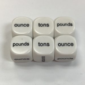 6 Sided Weights Dice - DiceEmporium.com