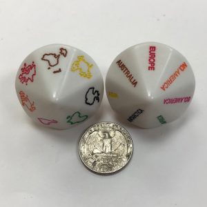 7 Continents Dice - DiceEmporium.com