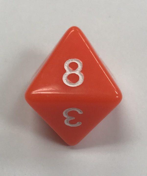 d8 8 Sided Orange Opaque HD Dice - DiceEmporium.com