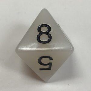 Gray D8 Pearl Dice Koplow - DiceEmporium.com