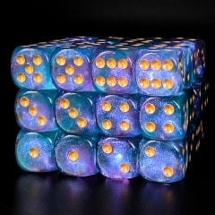 AC-GL05 16mm Pip Glitter Dice - DiceEmporium.com