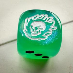 Flaming Skull d6 - DiceEmporium.com