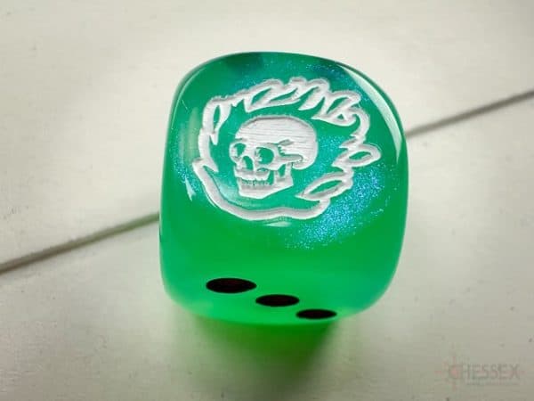 Flaming Skull d6 - DiceEmporium.com