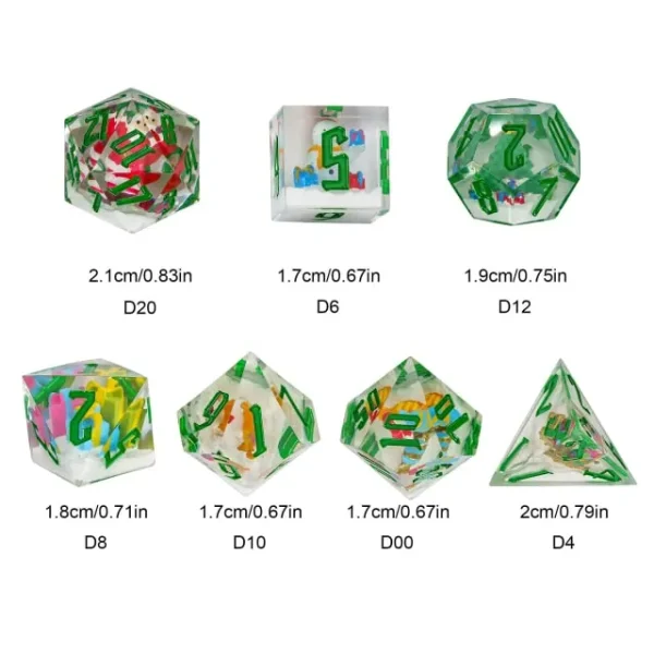 Christmas Sharp Dice - Dice Emporium
