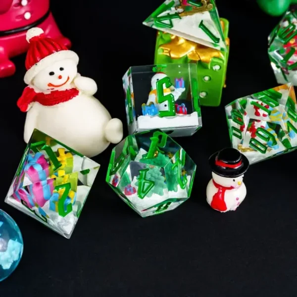 Christmas Sharp Dice - Dice Emporium