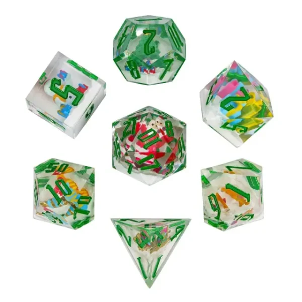 Christmas Sharp Dice - Dice Emporium