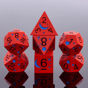 Blue Ink Comet 7-die set - dice emporium