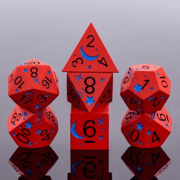 Blue Ink Comet 7-die set - dice emporium