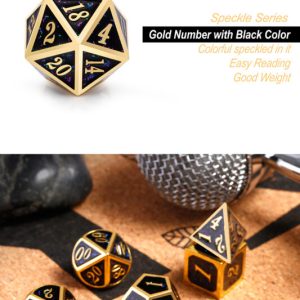 Galaxy 7 Piece Metal & Enamel Dice Set - DiceEmporium.com