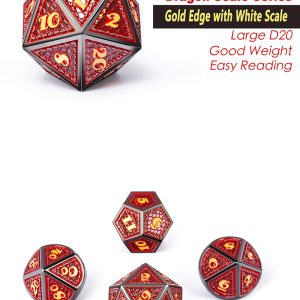 Dragon Scale Metal & Enamel 7 Piece Set -Spellbound - DiceEmporium.com