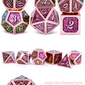 Metal & Enamel 7 Piece Set - Lizard - DiceEmporium.com