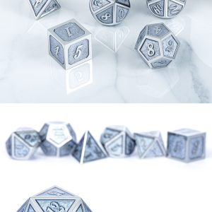 Metal & Enamel 7 Piece Set - Ice - DiceEmporium.com