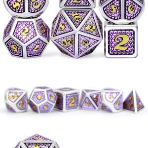 Dragon Scale Metal & Enamel 7 Piece Set -Regal - DiceEmporium.com