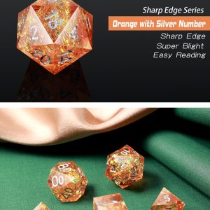 Sharp Edge Dice 7 Piece Set Sandstorm - DiceEmporium.com