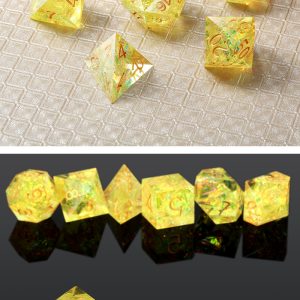 Sharp Edge Dice 7 Piece Set Canary - DiceEmporium.com