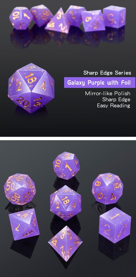 Sharp Edge Dice 7 Piece Set Wizard - DiceEmporium.com