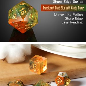 Sharp Edge Dice 7 Piece Set Autumn - DiceEmporium.com