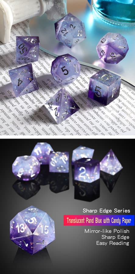 Sharp Edge Dice 7 Piece Set Dreams - DiceEmporium.com