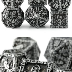 Reaper Iron Metal & Enamel Dice Set - Dice Emporium
