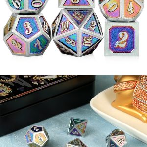 Metal & Enamel 7 Piece Set - Robotics - DiceEmporium.com