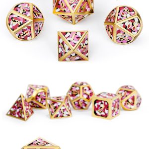 Pink Camouflage 7 Piece Set - DiceEmporium.com