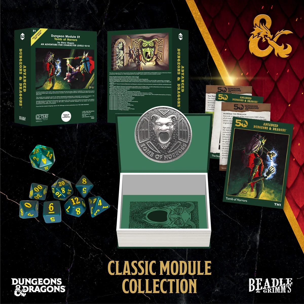Beadle Grimm Dice Set D&D Tomb of Horrors