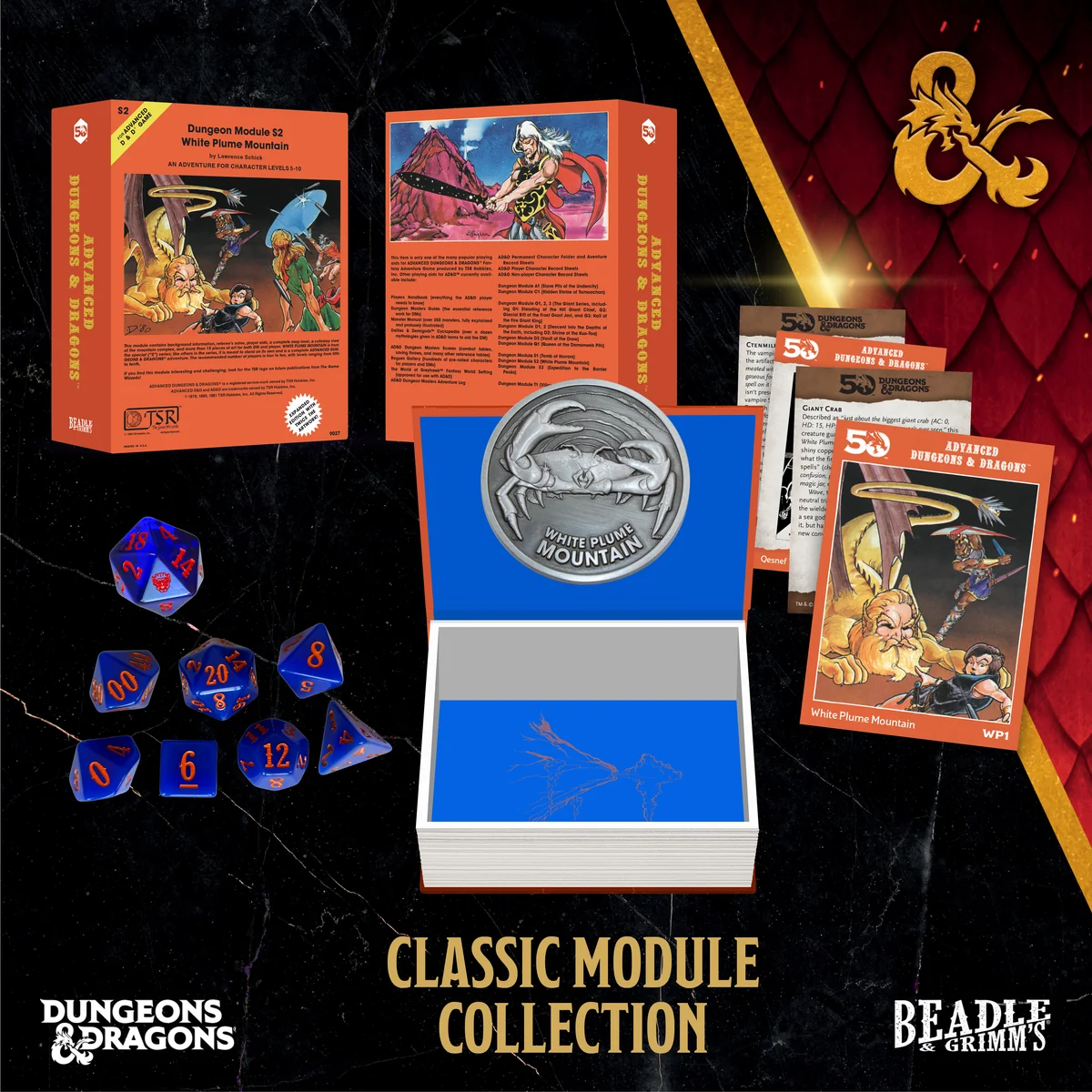 Beadle Grimm Dice Set D&D White Plume Mountain