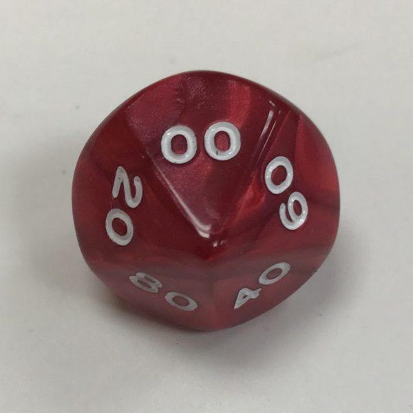 Red DT10 Pearl Dice Koplow - DiceEmporium.com